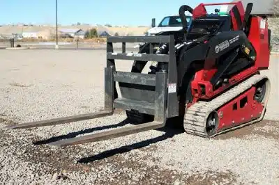 Toro TX-1000WT with Standard Pallet Forks attachment