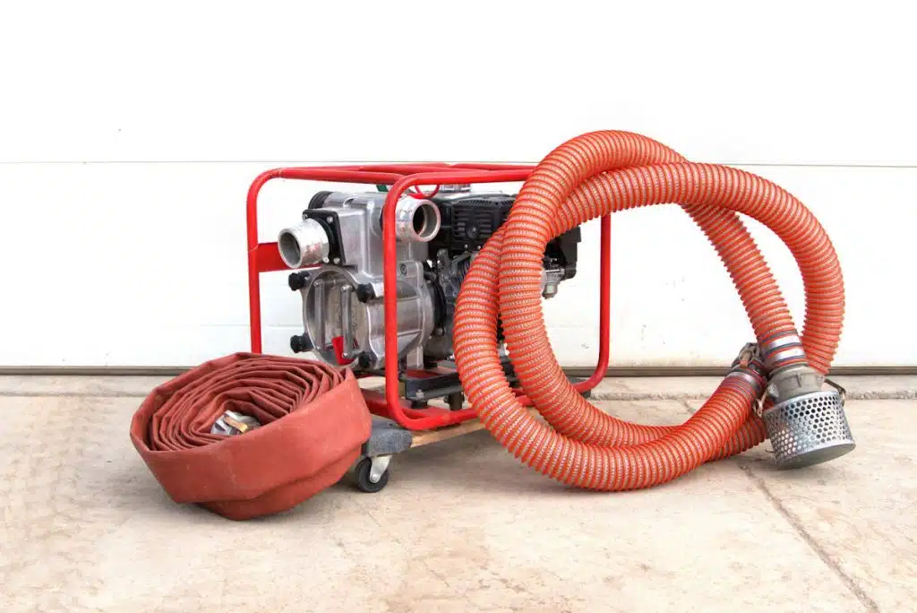 Trash Pump Rental with hoses